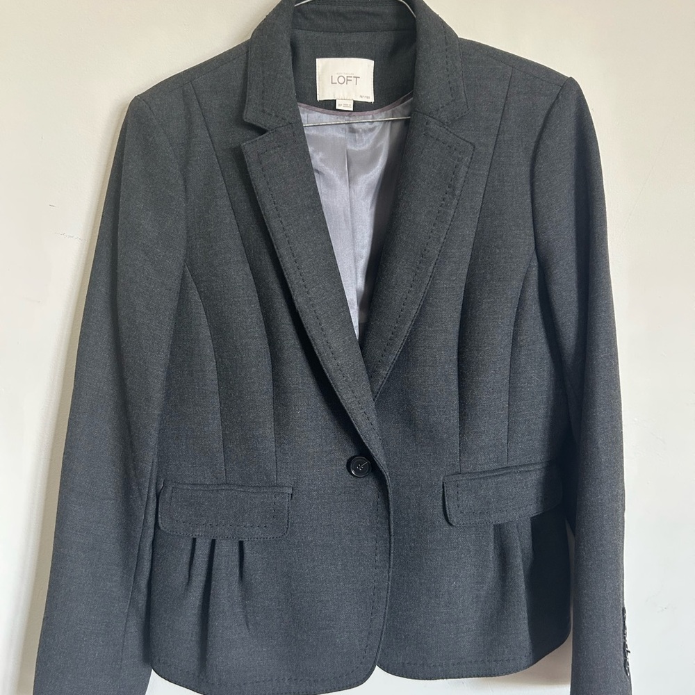 LOFT Gray Women's Blazer